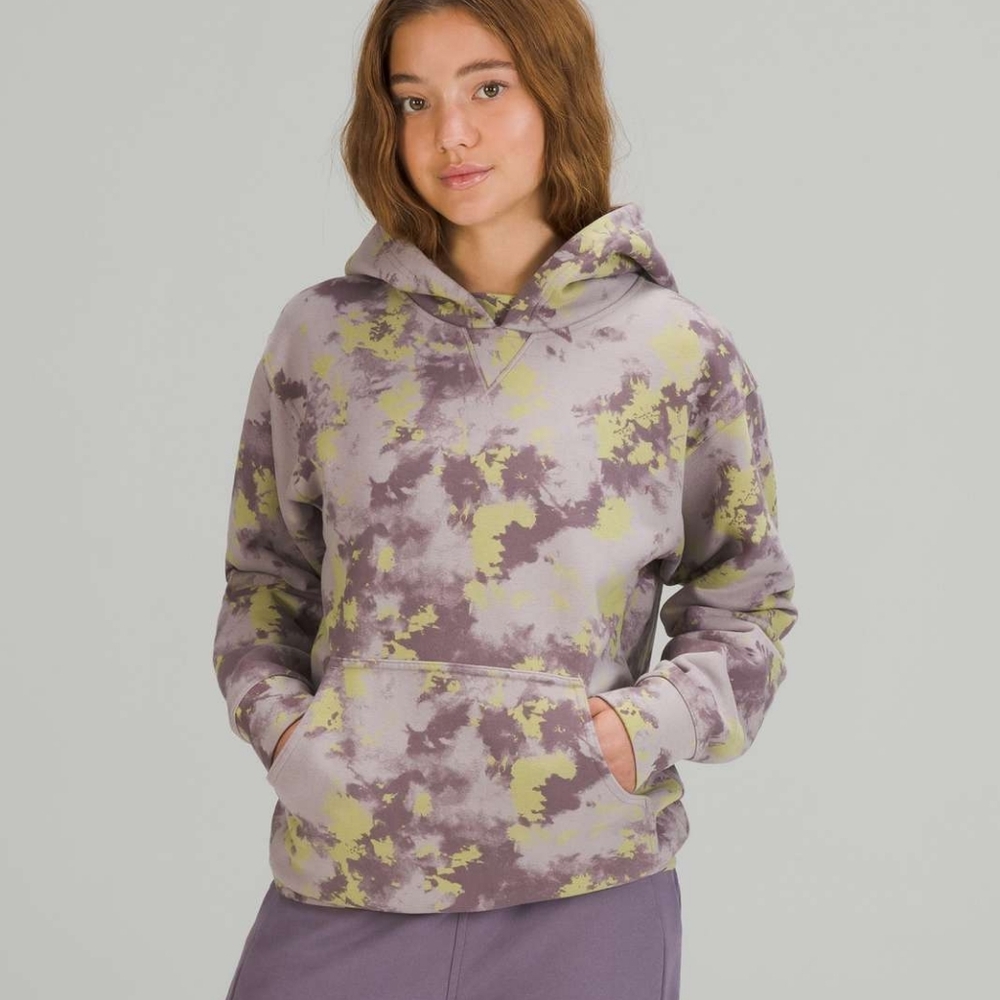 Lululemon All Yours Hoodie Orbital Tie Dye Mauve Grey Multi